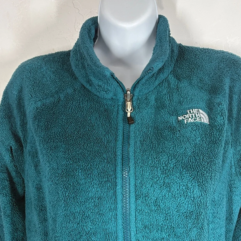 The North Face Women’s Teal Fleece Jacket size small - Picture 2 of 12